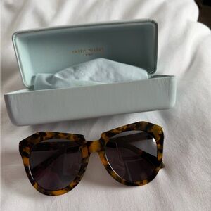Karen Walker Tortoiseshell Sunglasses with Dark Lenses